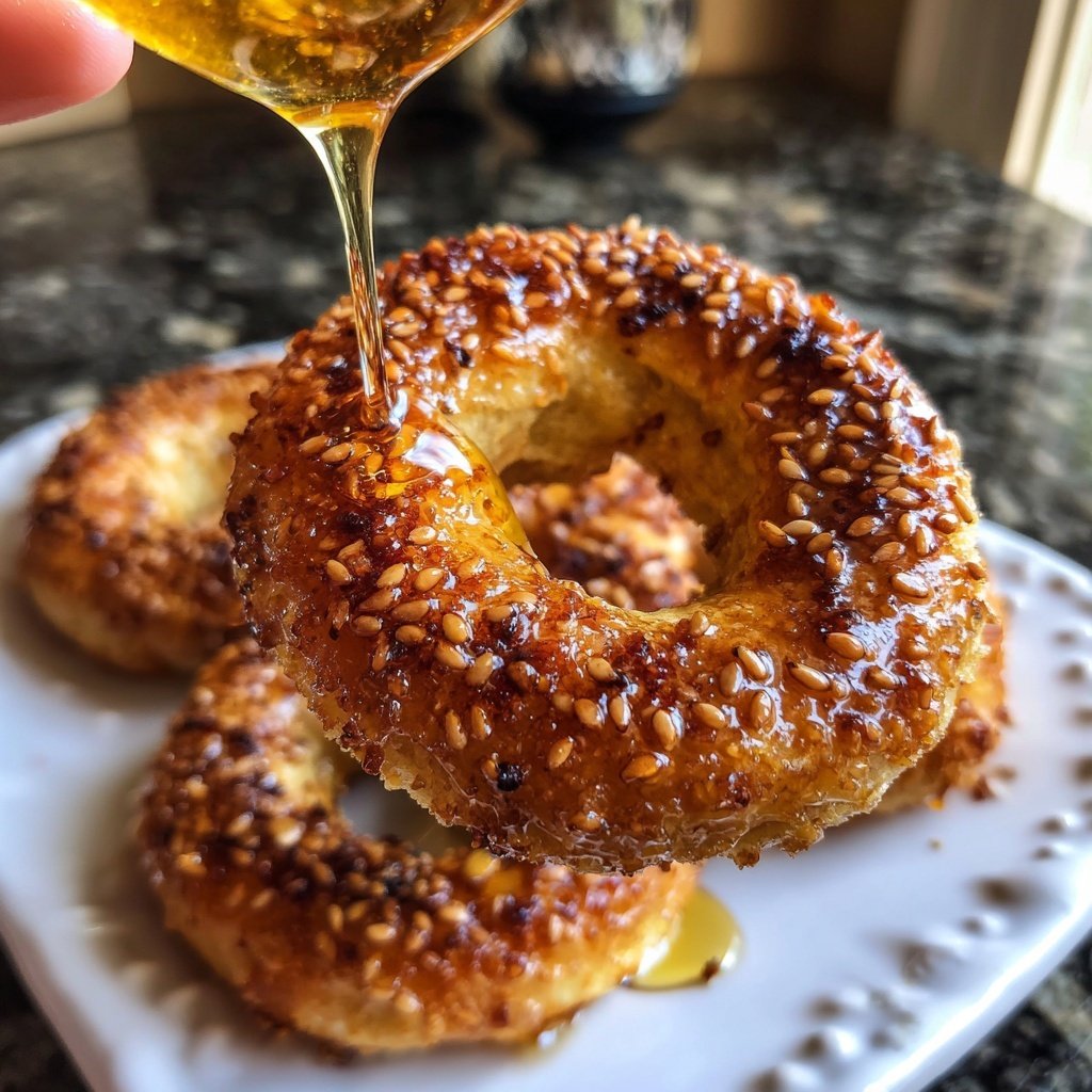 Protein Bagels with Maple Glaze Finish