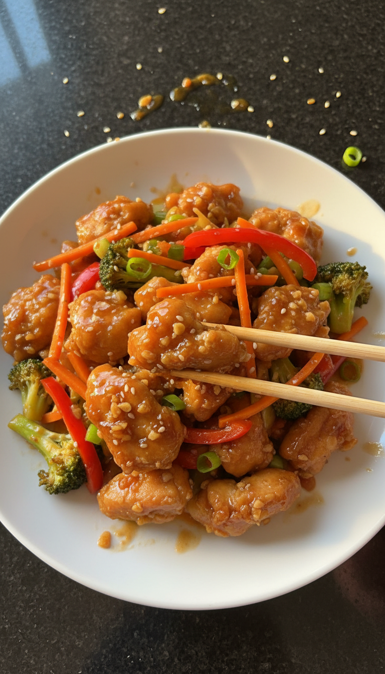 Honey Garlic Chicken Stir Fry
