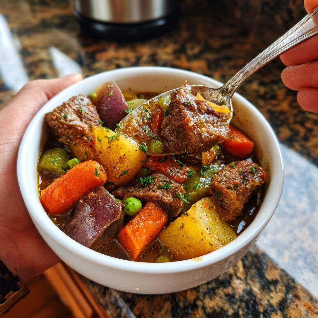 Slow Cooker White Wine Stew