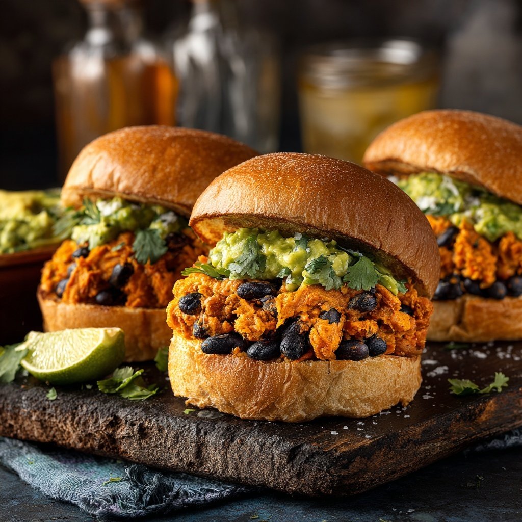 Sweet Potato and Black Bean Sliders
