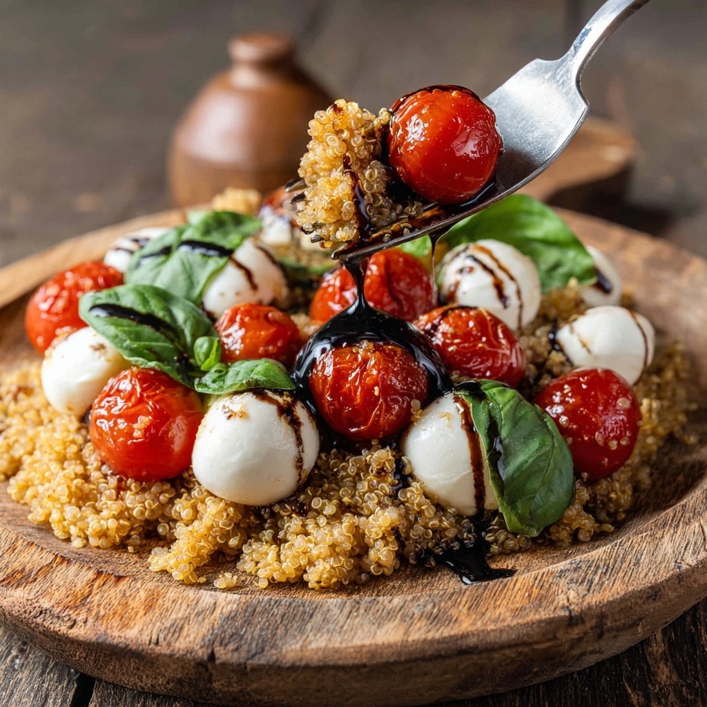 Caprese Balsamic Quinoa Salad