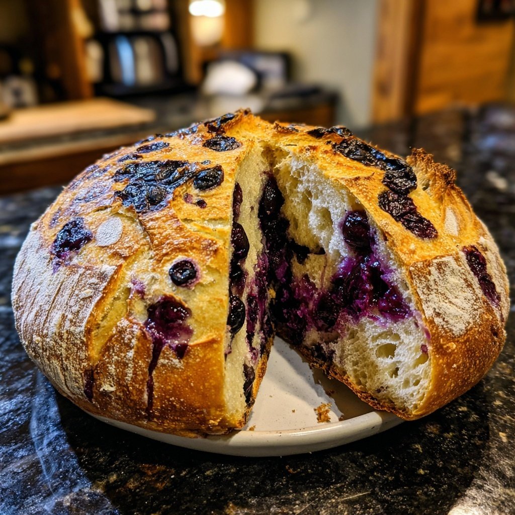 Lemon Blueberry Sourdough with Vanilla Bean