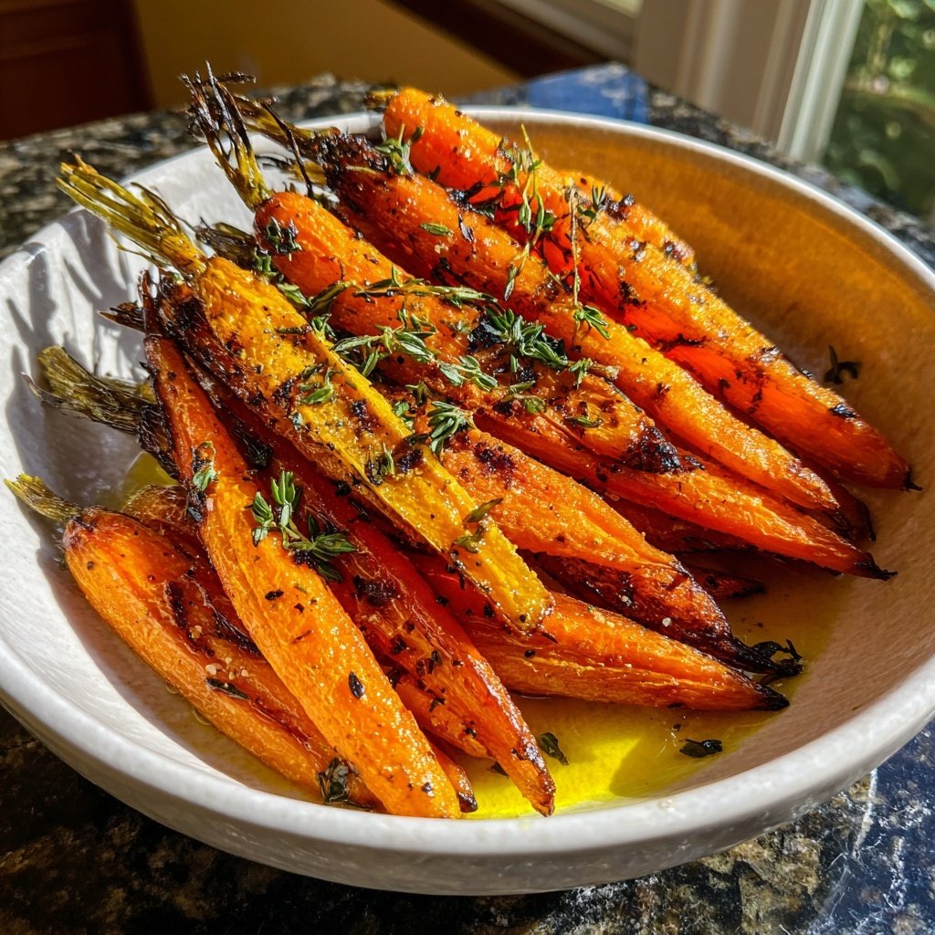 Lemon Thyme Roasted Carrots