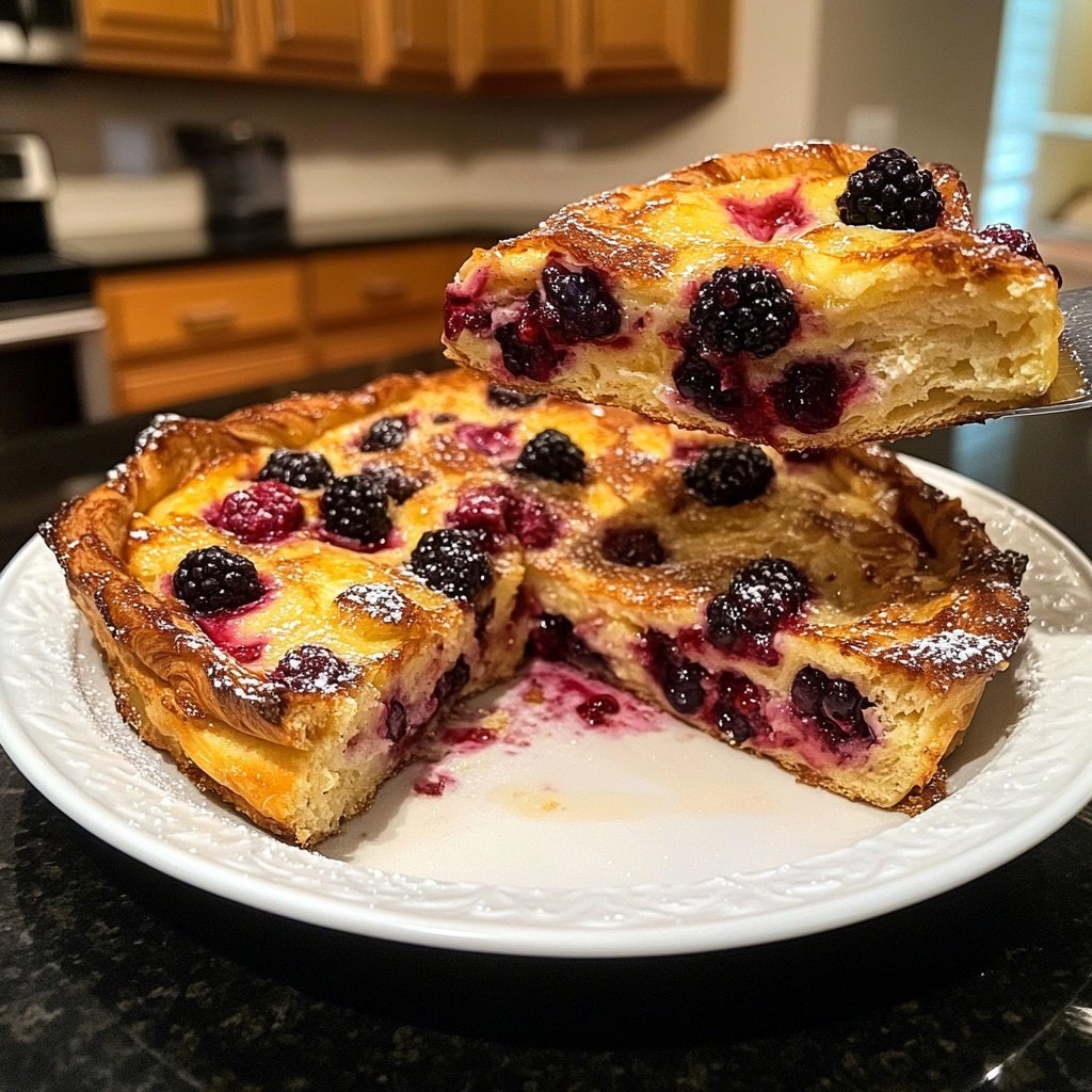 Festive Berry Croissant French Toast Bake​