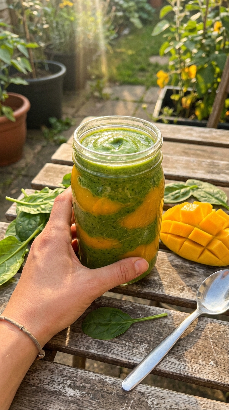 Tropical Mango Spinach Smoothie