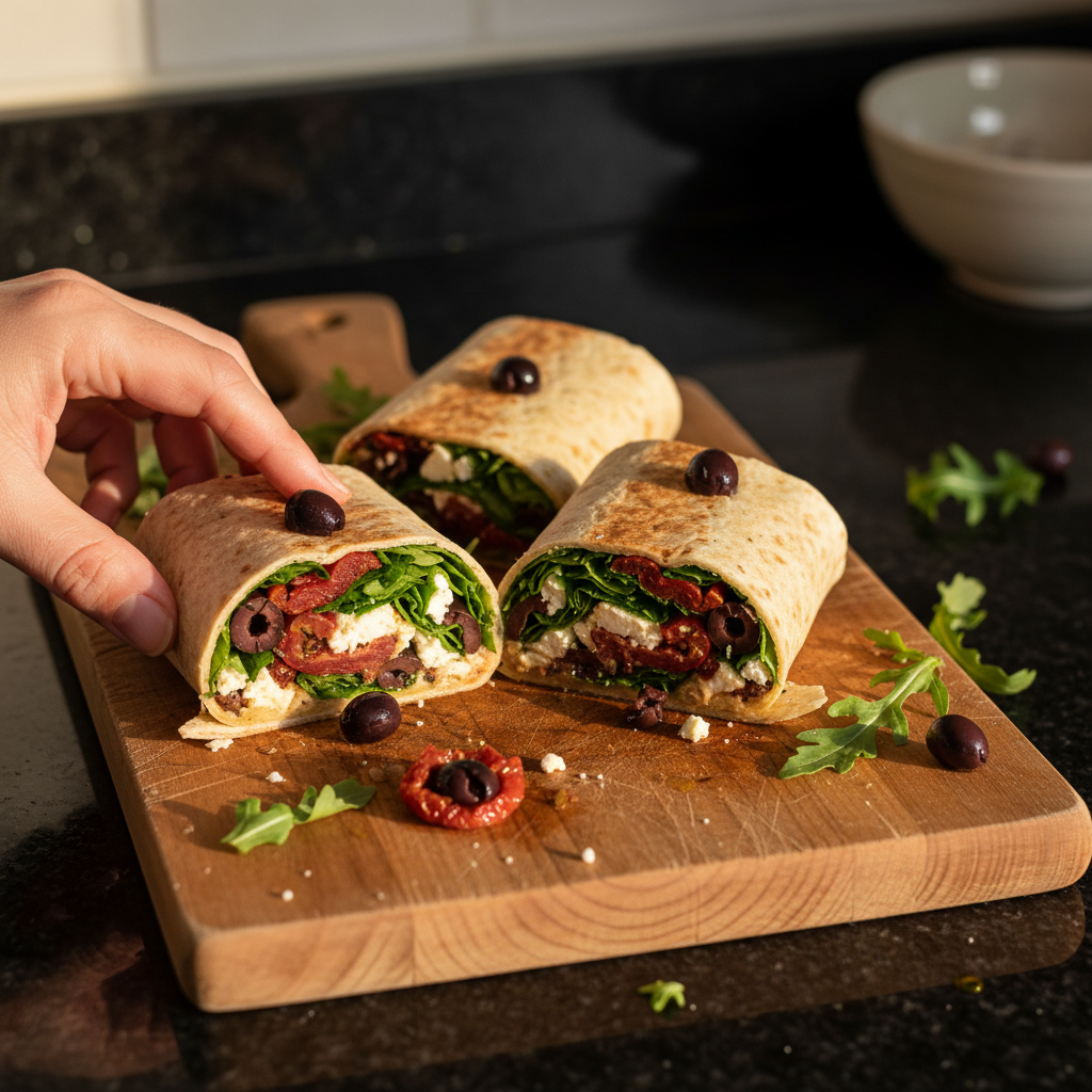 Charming Mediterranean Antipasto Wrap