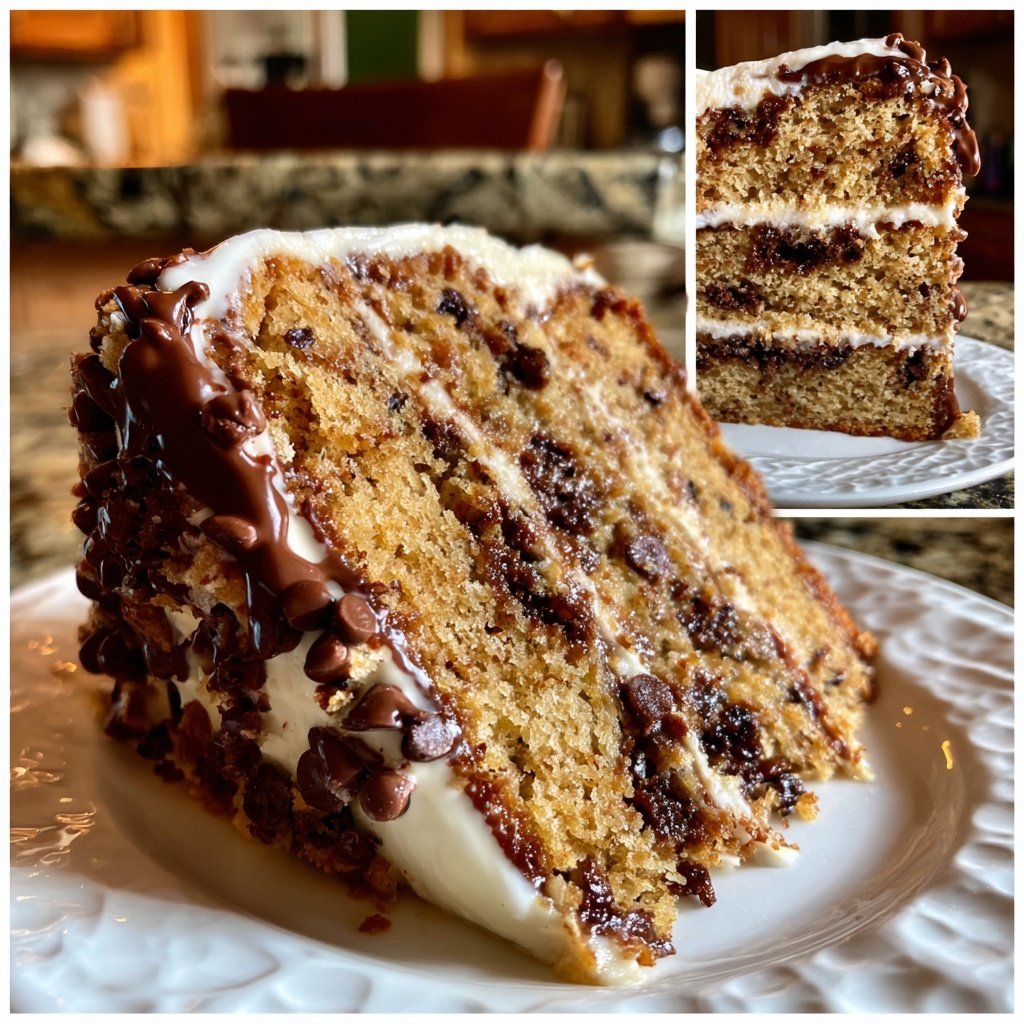 Chocolate Chip Galentine's Cake