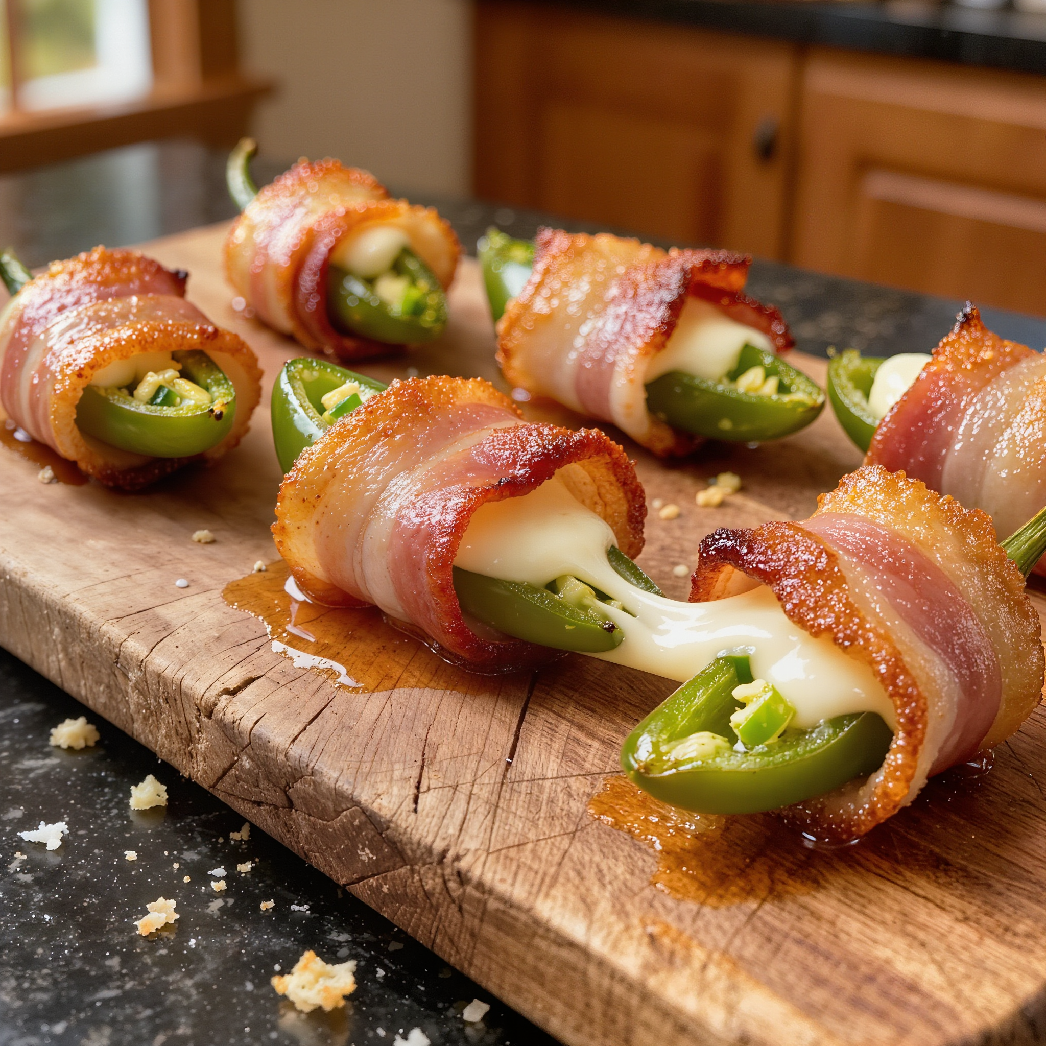 Bacon-Wrapped J alapeño Bites