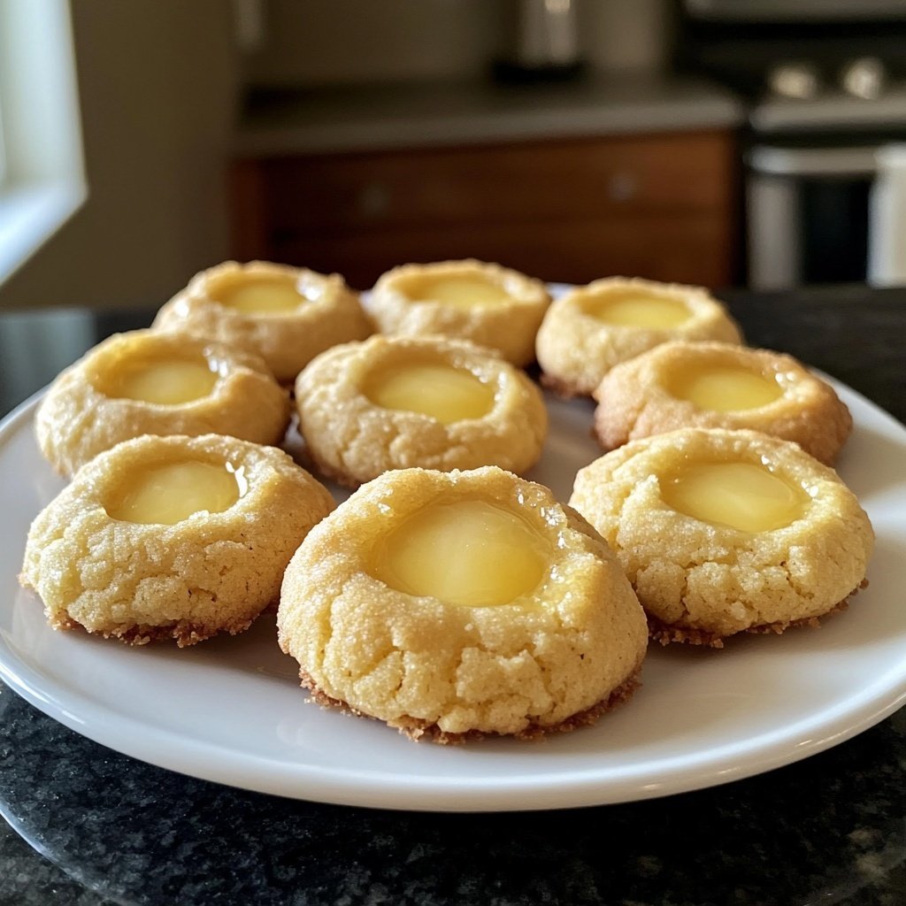 Lemon Zest Thumbprint Cookies