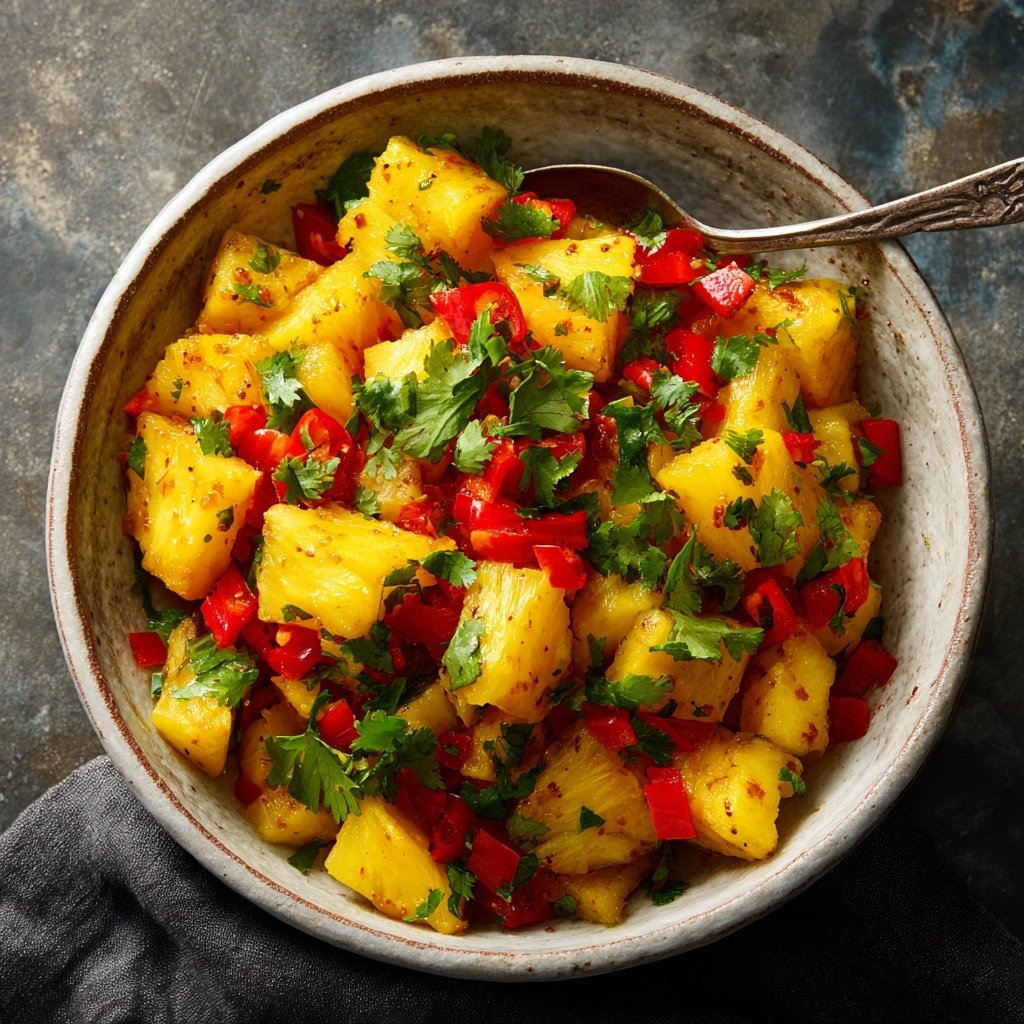 Sweet and Spicy Pineapple Salsa