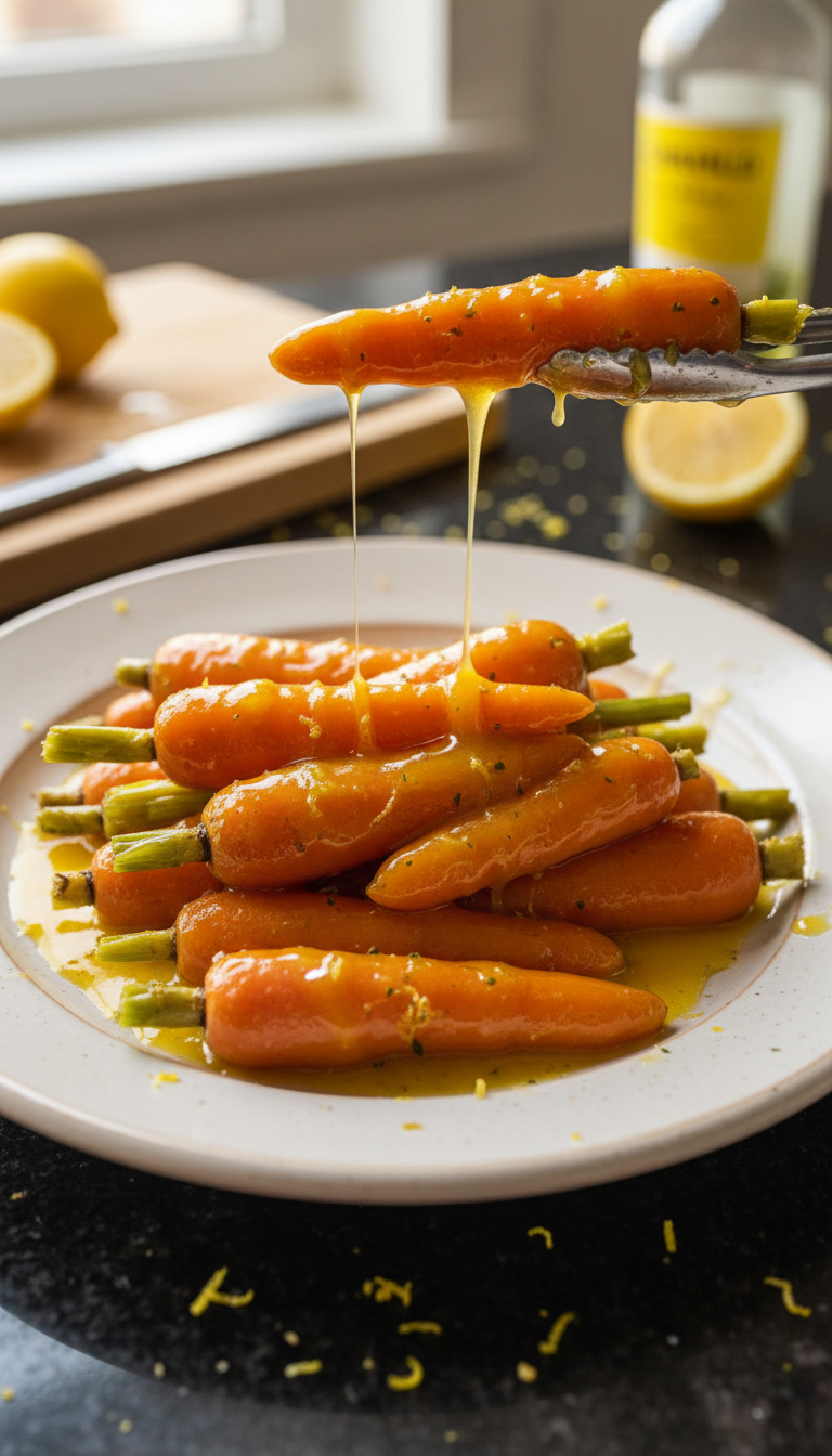 Limoncello Glazed Carrots