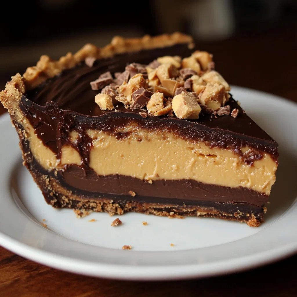 Decadent Layered Chocolate and Peanut Butter Pie
