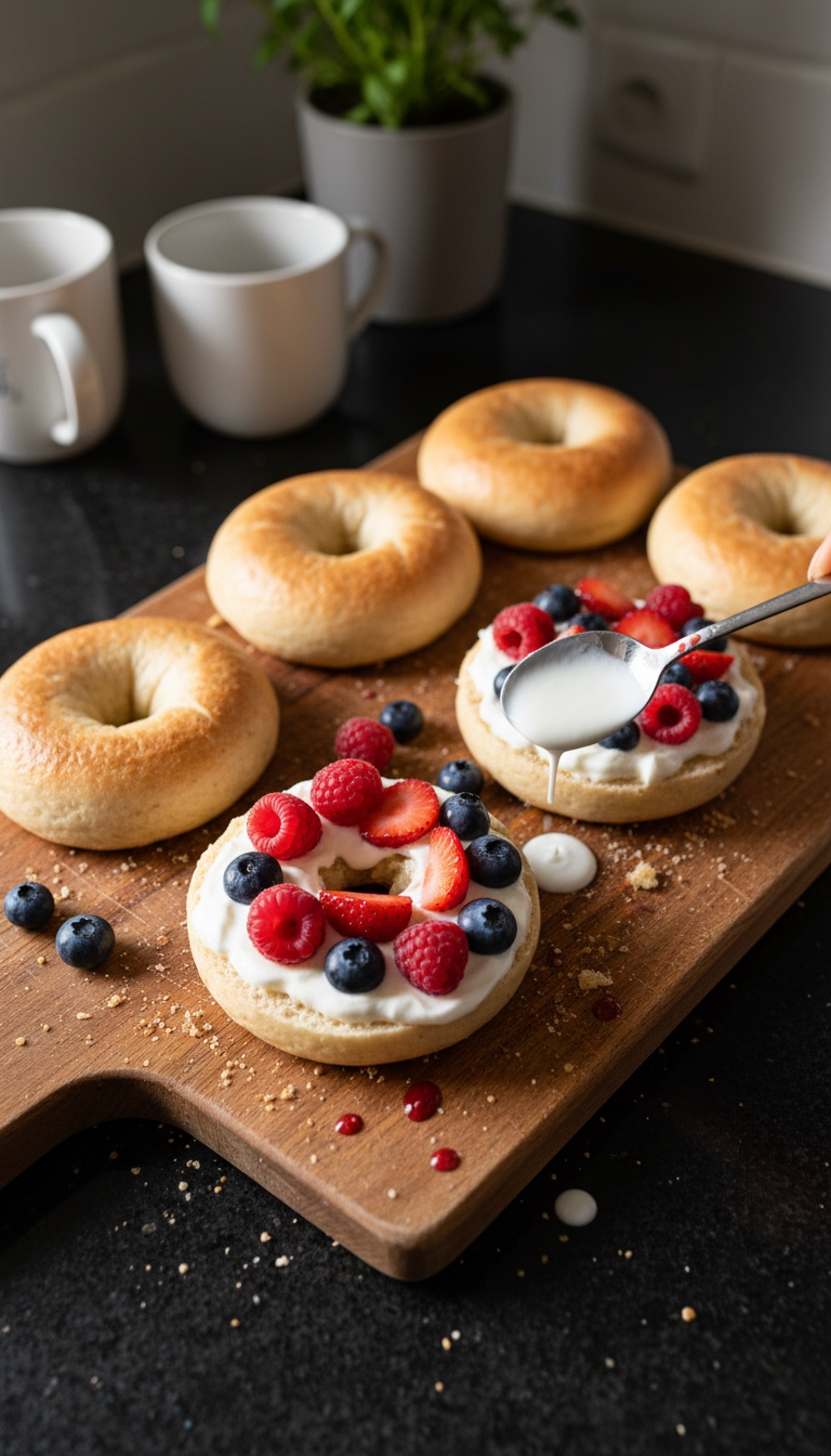 Protein-Packed Greek Yogurt Bagels