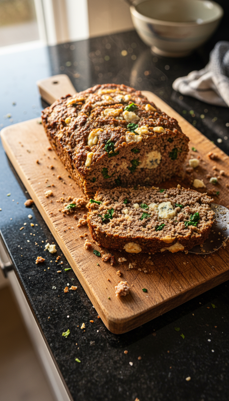 Spinach Blue Cheese Meatloaf