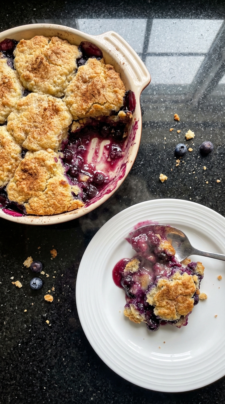 Blueberry Grunt in Sourdough