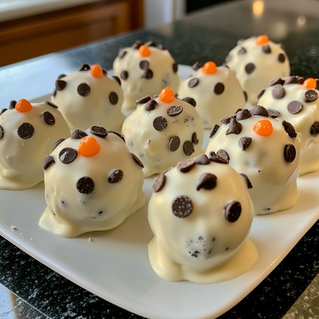 Snowman Oreo Balls