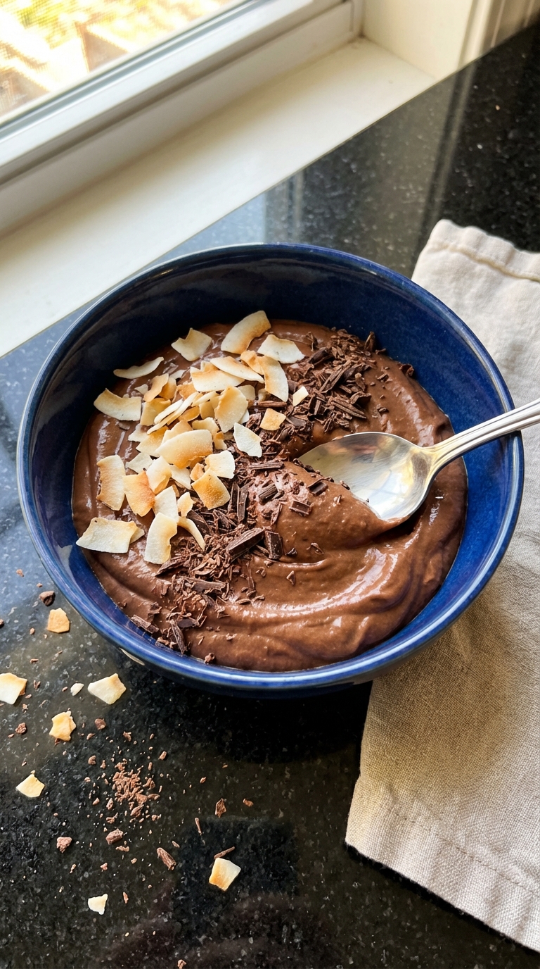 Chocolate Coconut Pudding