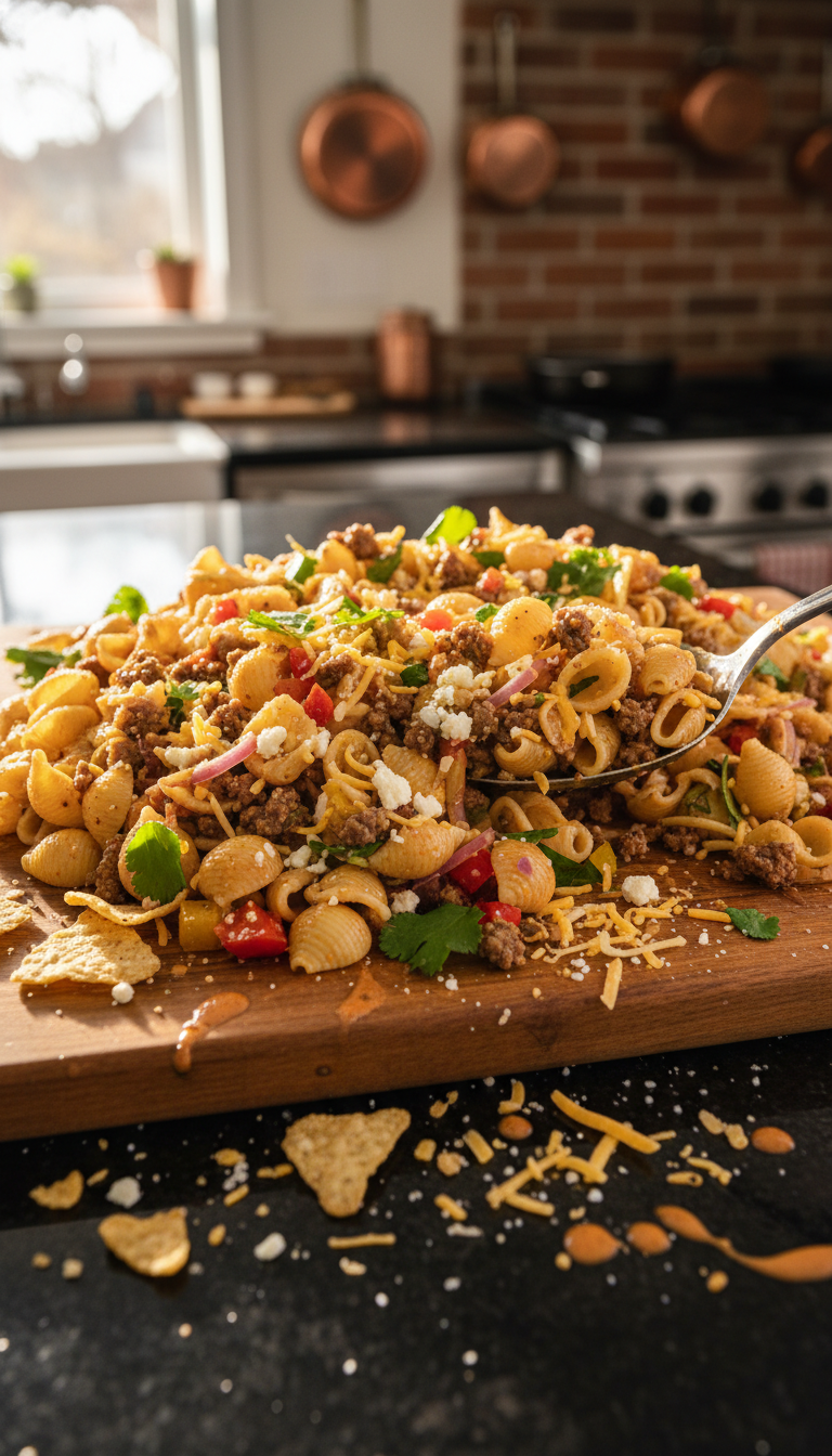 Taco Pasta Salad with Cilantro