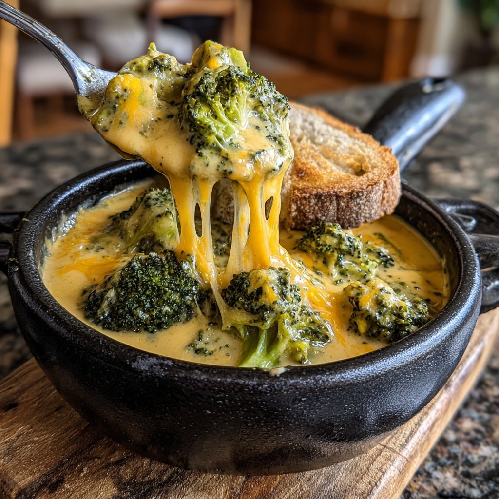 Broccoli Cheddar Lightened Soup