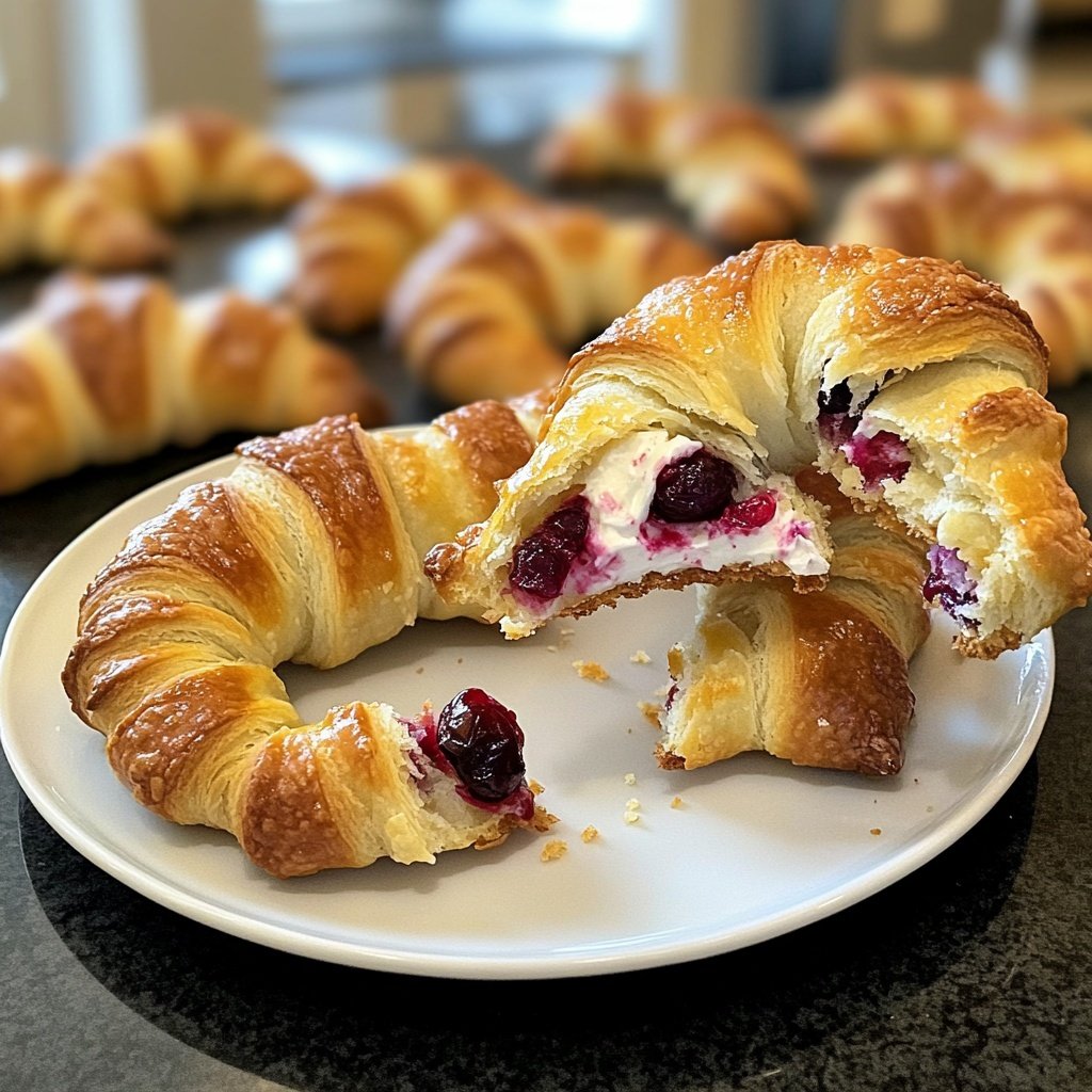Cranberry Cream Cheese Crescent Bites