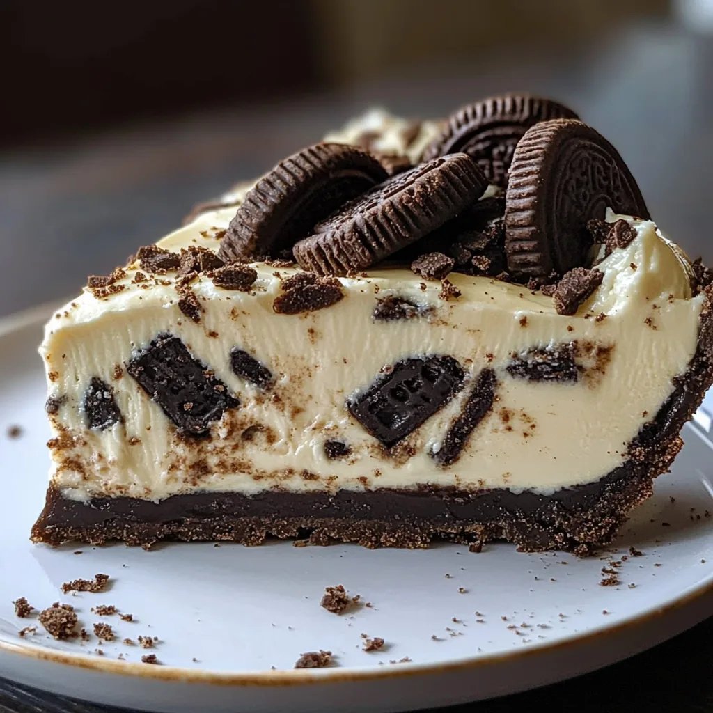 Peanut Butter Oreo Pie