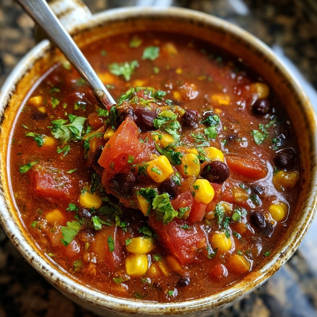 Classic Veggie Chili with Corn