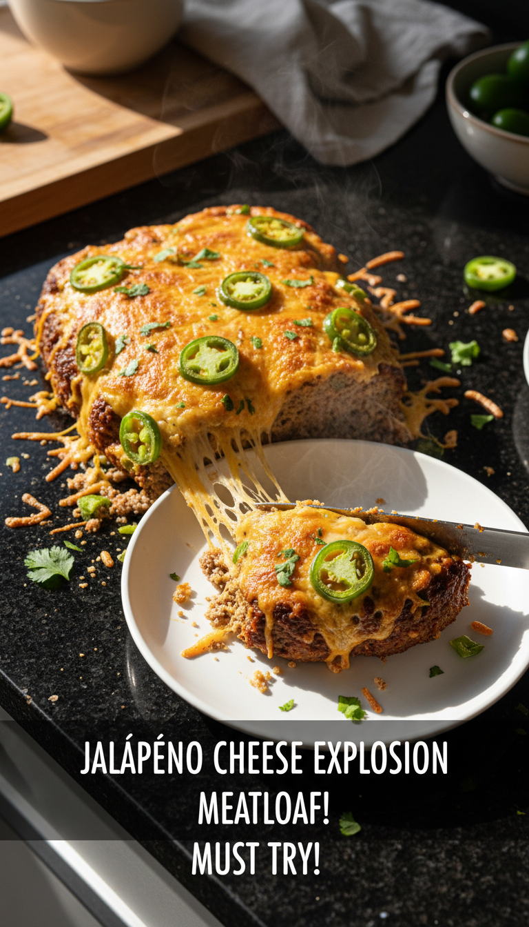 Jalapeño Meatloaf with Cheese