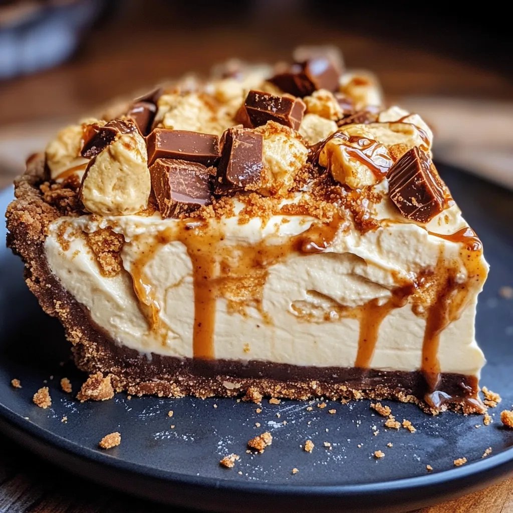 Butterfinger Pie with Peanut Butter