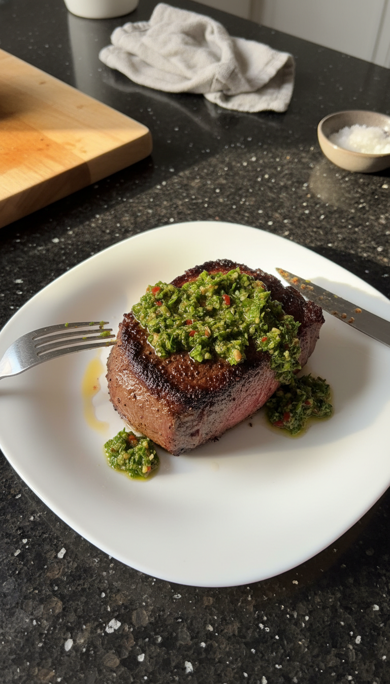Filet Mignon with Chimichurri
