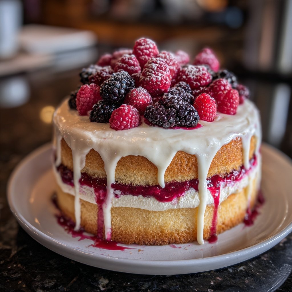 Galentine's Berry Bliss Cake