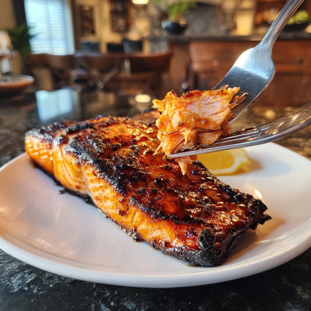 Elegant Grilled Salmon with Glaze