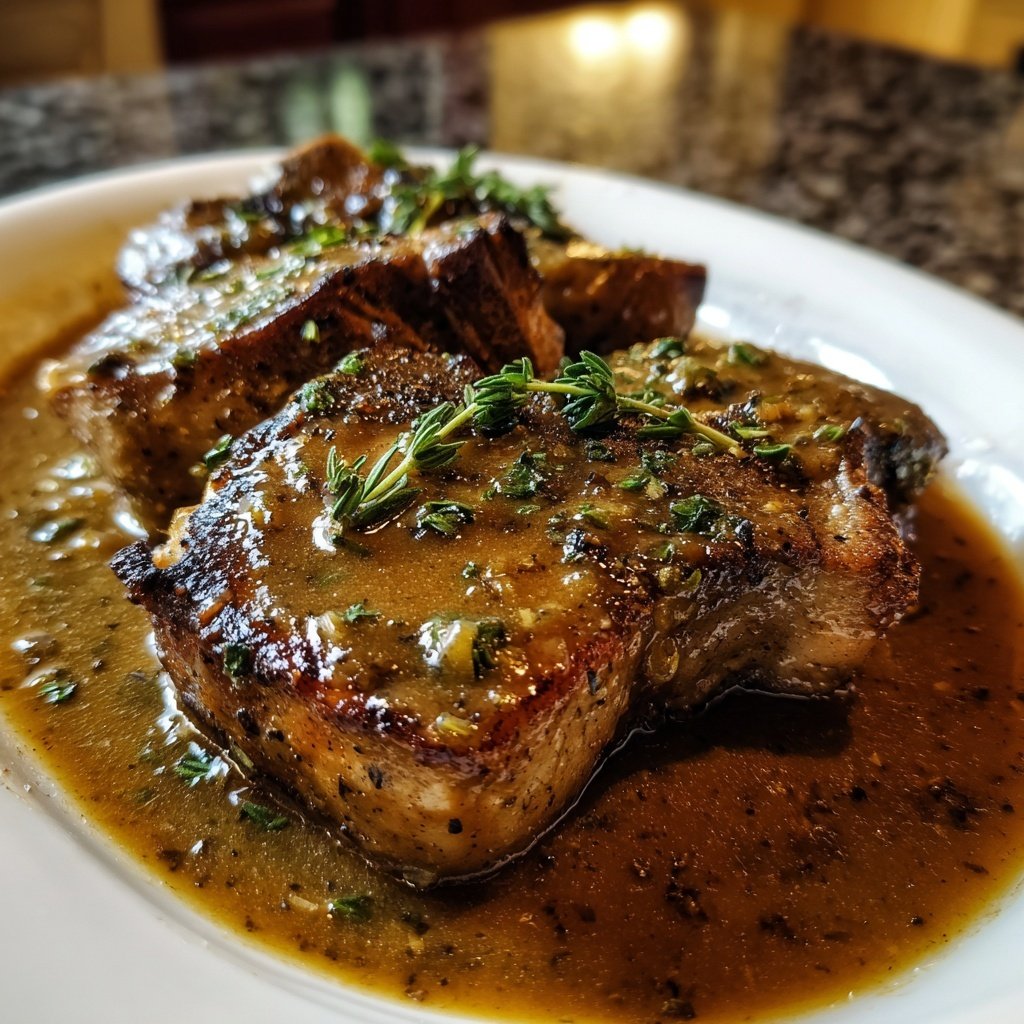 Slow Cooker Pork Chops Gravy