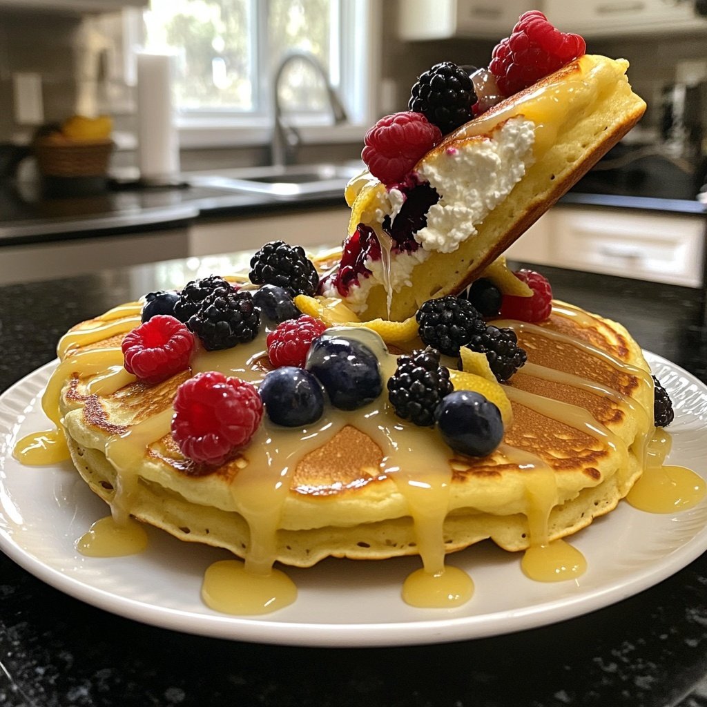 Bobby Flay Lemon Ricotta Pancakes