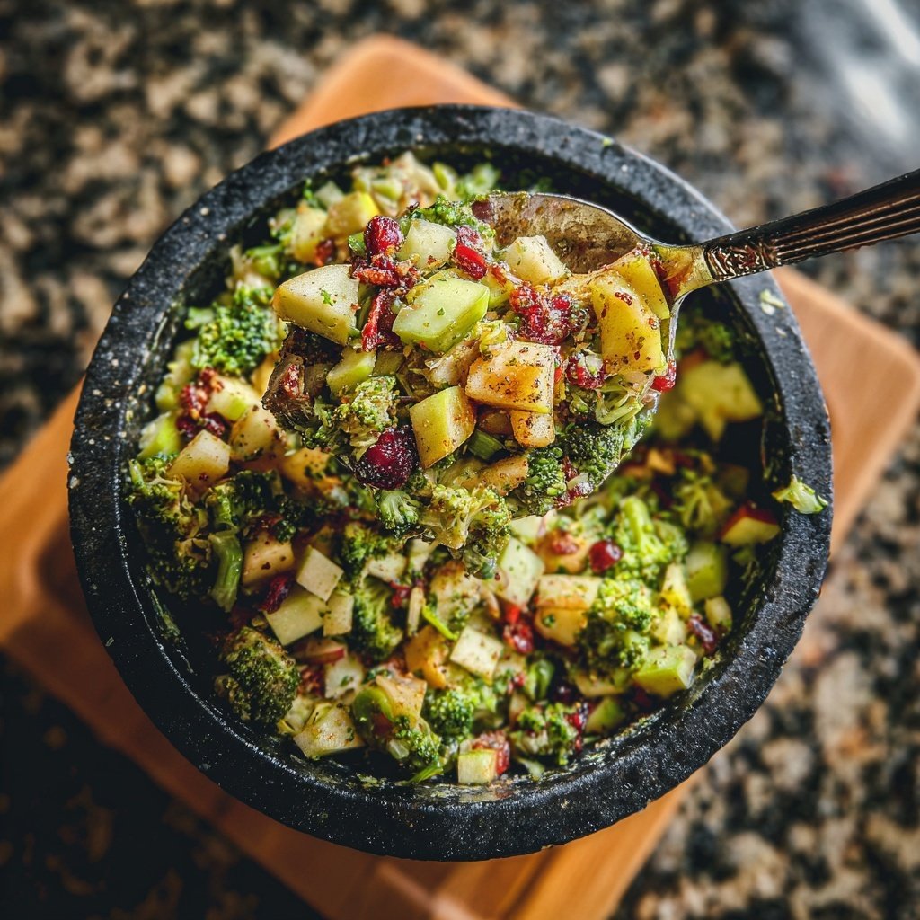 Vibrant Broccoli and Apple Chaat
