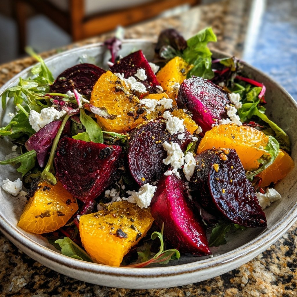 Roasted Beet Goat Cheese Salad