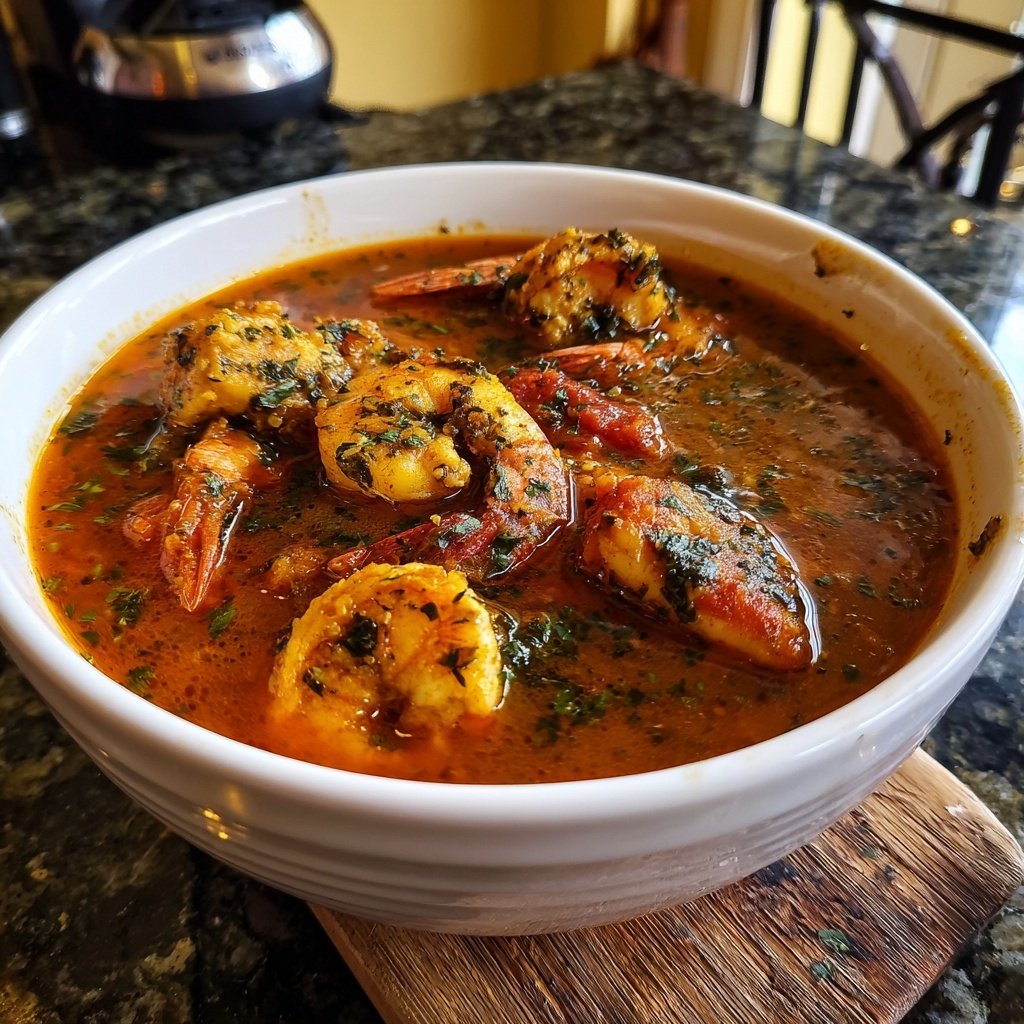 Cioppino Seafood Stew Tomato Broth