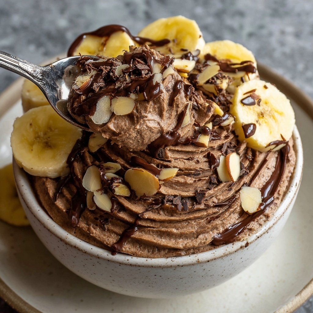 Chocolate Almond Banana Mousse