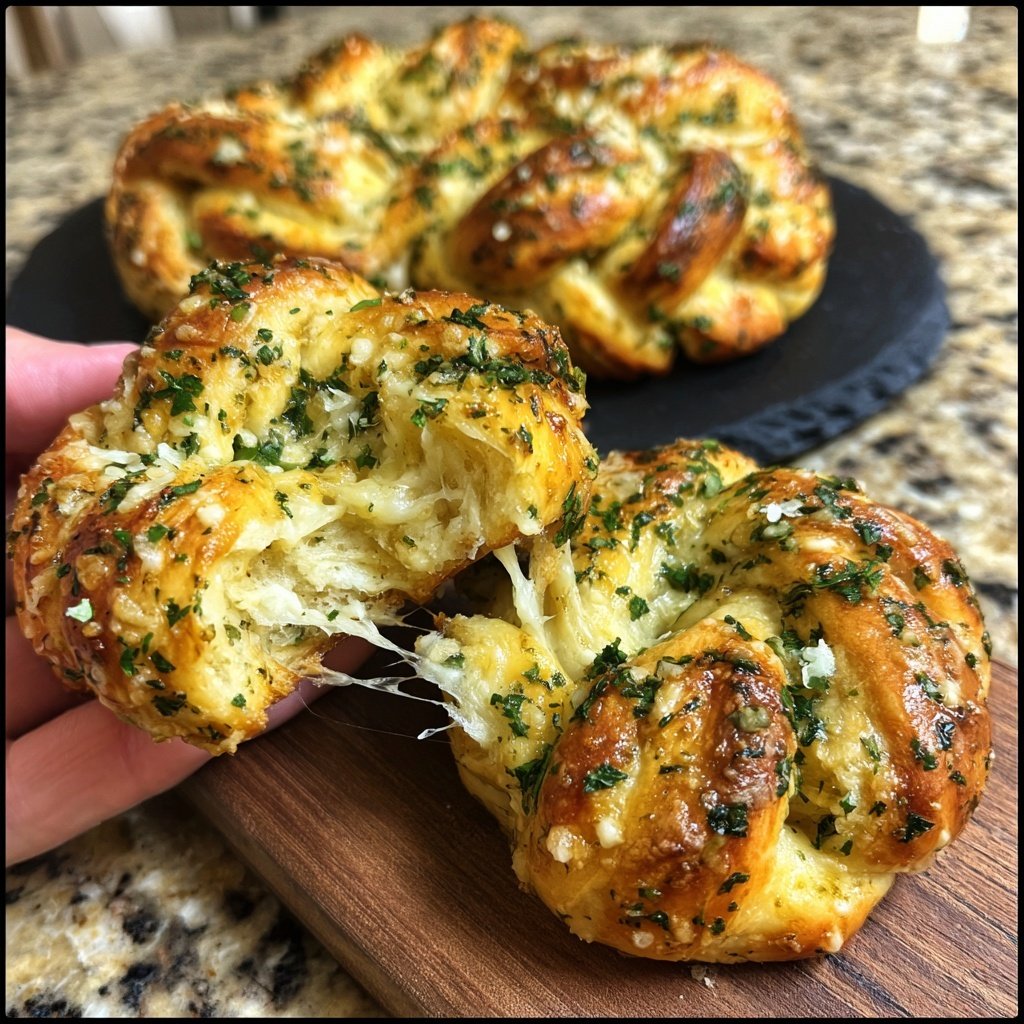 Savory Garlic Parmesan Knots