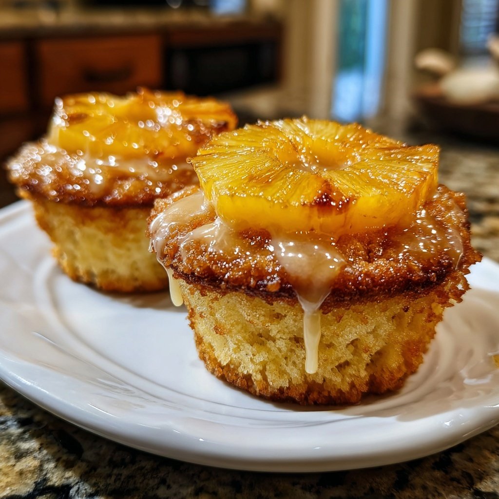 Pineapple Upside Down Cupcake Bliss