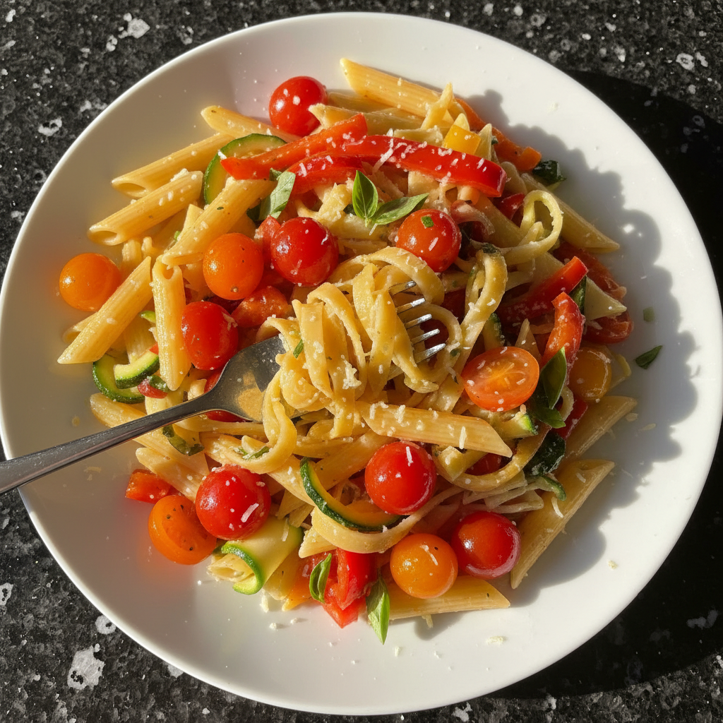 Romantic Pasta Primavera Dinner