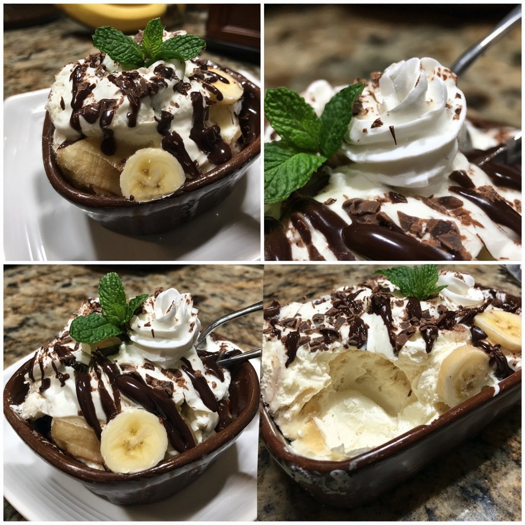 Chocolate Mint Banana Pudding